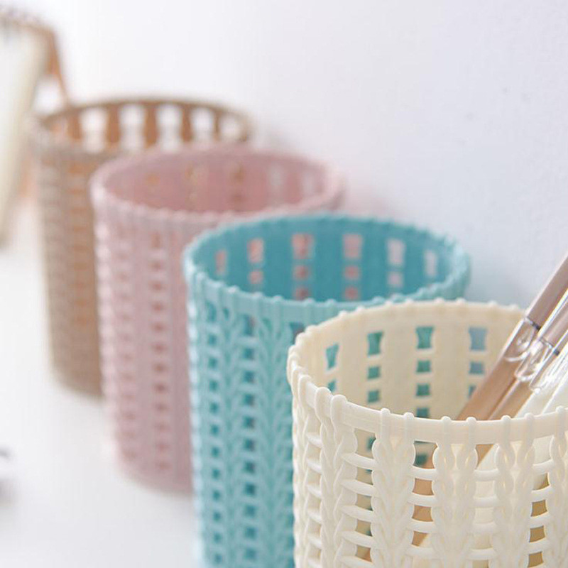 Okrugli držač za olovke Držač za olovke Stalak za olovke Kutije za pohranu kozmetike Šuplji stil Držač za olovke Držač za olovke Organizator Spremnik