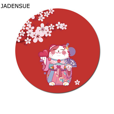 Prekrasna gumena podloga za računalni miš, podebljana crtana okrugla podloga za miša s pingvinom, 20 cm za MacBook Xiaomi Lenovo