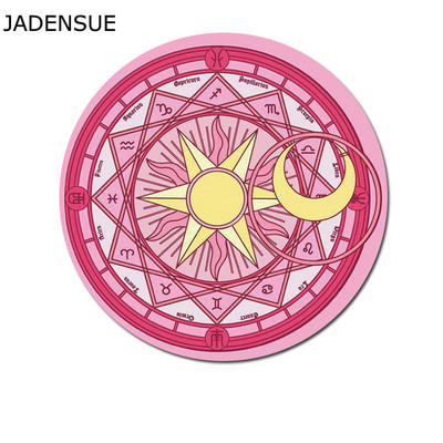 Prekrasna gumena podloga za računalni miš, podebljana crtana okrugla podloga za miša s pingvinom, 20 cm za MacBook Xiaomi Lenovo