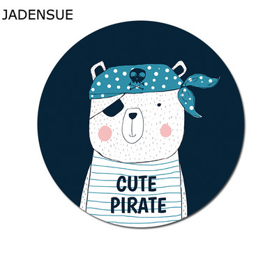 Prekrasna gumena podloga za računalni miš, podebljana crtana okrugla podloga za miša s pingvinom, 20 cm za MacBook Xiaomi Lenovo