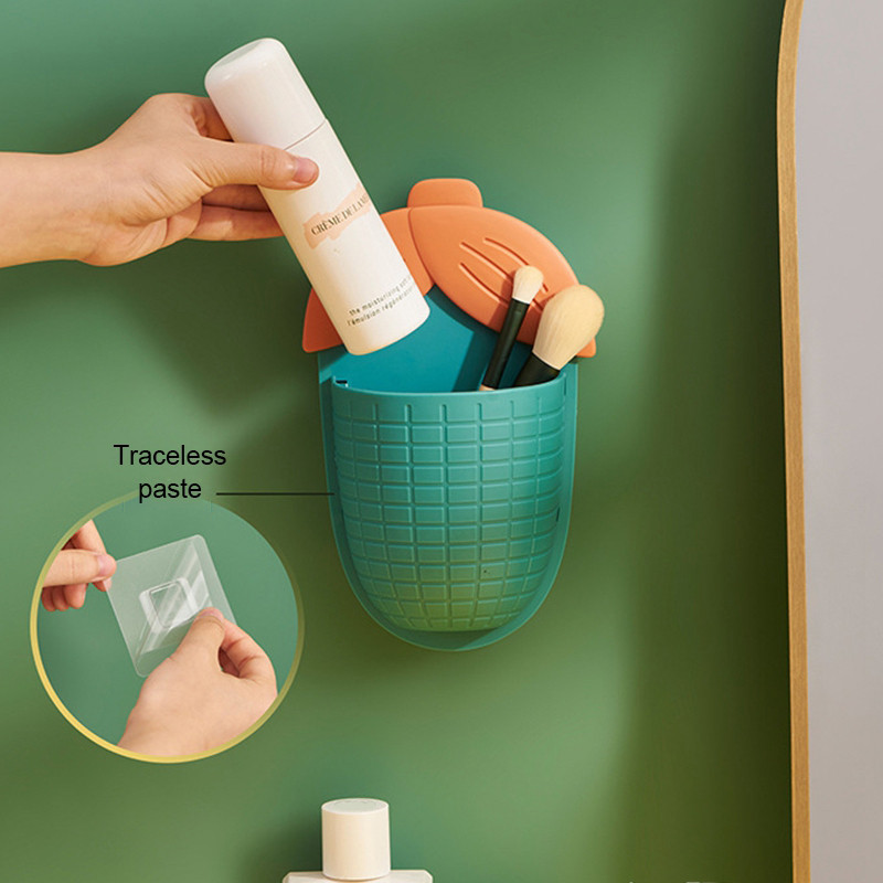 Kukurūzų laikymo lentyna Vonios sieninė laikymo lentyna Nemokama Punch Virtuvė Biuro stalas Rašiklio laikiklis Pieštukų laikymo indas