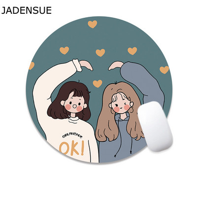 22x22 cm Cute Mouse Pad Deskpad Kawaii Πατάκια γραφείου γραφής Πληκτρολόγιο υπολογιστή Πληκτρολόγιο φορητού υπολογιστή Ποντίκι Στρογγυλό Αξεσουάρ γραφείου Διακόσμηση σπιτιού