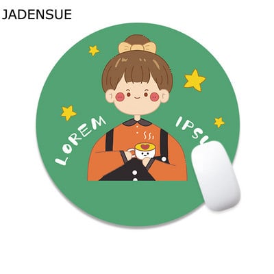 22x22 cm Cute Mouse Pad Deskpad Kawaii Πατάκια γραφείου γραφής Πληκτρολόγιο υπολογιστή Πληκτρολόγιο φορητού υπολογιστή Ποντίκι Στρογγυλό Αξεσουάρ γραφείου Διακόσμηση σπιτιού