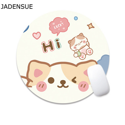 22x22 cm Cute Mouse Pad Deskpad Kawaii Πατάκια γραφείου γραφής Πληκτρολόγιο υπολογιστή Πληκτρολόγιο φορητού υπολογιστή Ποντίκι Στρογγυλό Αξεσουάρ γραφείου Διακόσμηση σπιτιού
