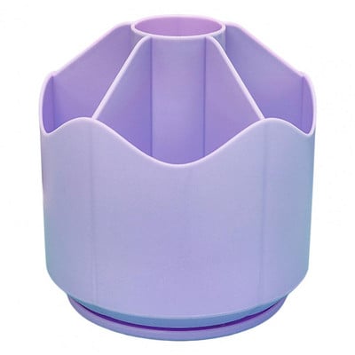 Držač za olovke, rotirajući za 360 stupnjeva, 6 mreža, višenamjenski plastični pribor za pisanje, stolni organizator za olovke, uredski pribor za kućnu školu