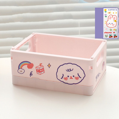 Mielos mergaitės sulankstoma laikymo dėžutė Stalinis kompiuteris Studento stalas Kanceliarinės prekės Įvairios prekės Sandėliavimo krepšelis Kosmetikos laikymo krepšelis