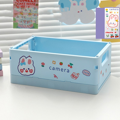 Mielos mergaitės sulankstoma laikymo dėžutė Stalinis kompiuteris Studento stalas Kanceliarinės prekės Įvairios prekės Sandėliavimo krepšelis Kosmetikos laikymo krepšelis