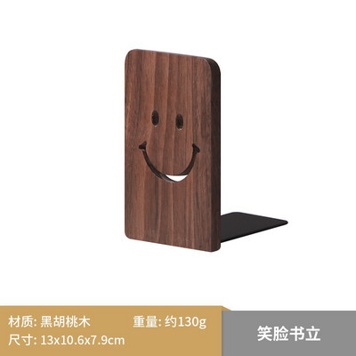 Suport pentru cărți din lemn masiv de nuc, 1 buc, raft, birou, cărți, organizator de depozitare, suport de cărți, rechizite de papetărie școlară