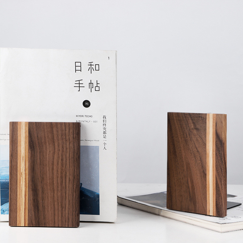 Suport pentru cărți din lemn masiv de nuc, 1 buc, raft, birou, cărți, organizator de depozitare, suport de cărți, rechizite de papetărie școlară