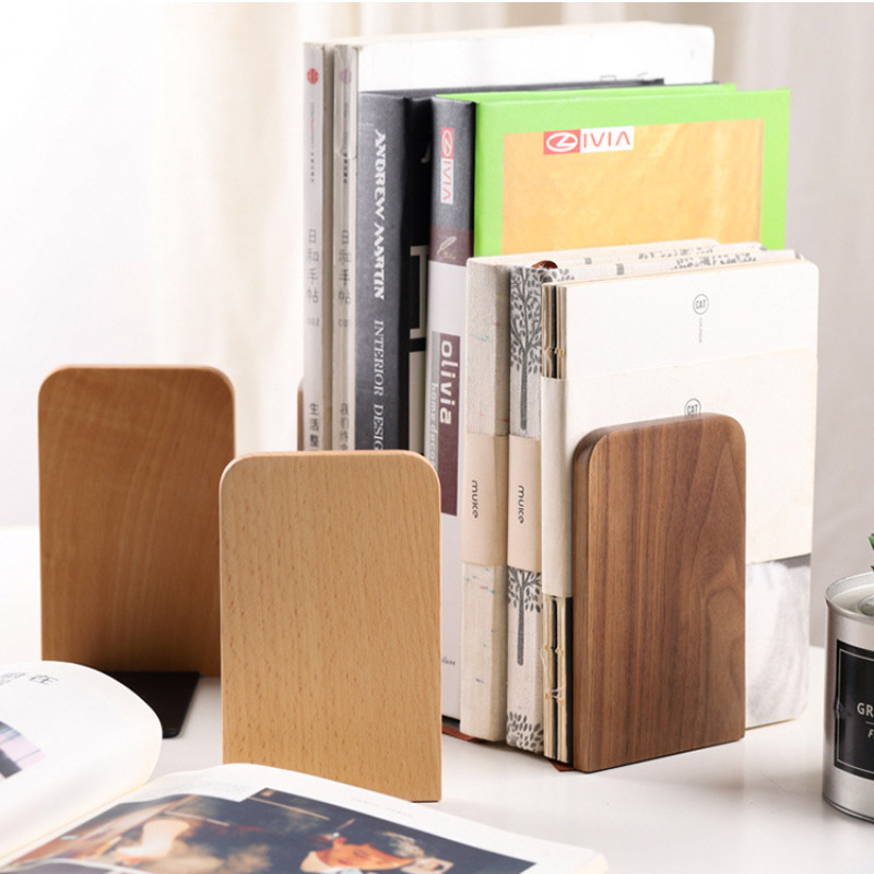 Suport pentru cărți din lemn masiv de nuc, 1 buc, raft, birou, cărți, organizator de depozitare, suport de cărți, rechizite de papetărie școlară