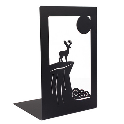 1 vnt. stilingi aukščiausios kokybės metaliniai knygų stovai, kūrybingi, tuščiaviduriai meniniai knygų stovai, kūrybingi dovanų neslystantys knygų laikikliai