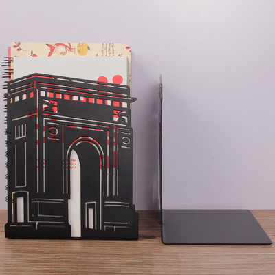 1 vnt. stilingi aukščiausios kokybės metaliniai knygų stovai, kūrybingi, tuščiaviduriai meniniai knygų stovai, kūrybingi dovanų neslystantys knygų laikikliai