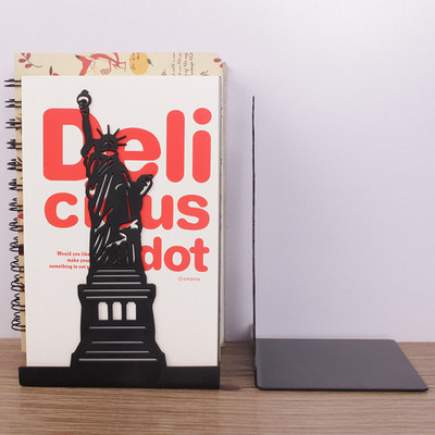 1 vnt. stilingi aukščiausios kokybės metaliniai knygų stovai, kūrybingi, tuščiaviduriai meniniai knygų stovai, kūrybingi dovanų neslystantys knygų laikikliai