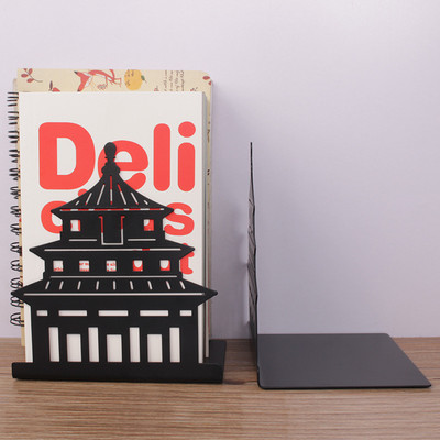 1 vnt. stilingi aukščiausios kokybės metaliniai knygų stovai, kūrybingi, tuščiaviduriai meniniai knygų stovai, kūrybingi dovanų neslystantys knygų laikikliai