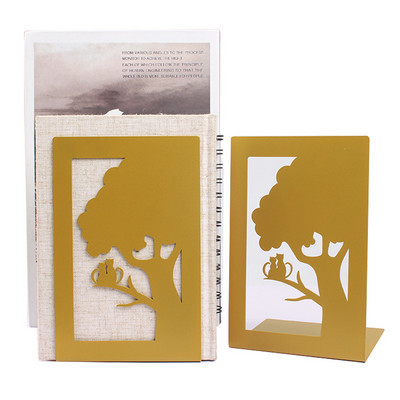 1 vnt. stilingi aukščiausios kokybės metaliniai knygų stovai, kūrybingi, tuščiaviduriai meniniai knygų stovai, kūrybingi dovanų neslystantys knygų laikikliai