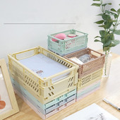 Mini sklopiva plastična kutija za pohranu Student Stolni organizator Ručni račun Traka za papirna sredstva Proizvodi za njegu kože Mala košara za pohranu