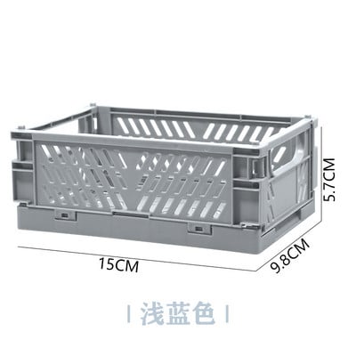 Mini sklopiva plastična kutija za pohranu Student Stolni organizator Ručni račun Traka za papirna sredstva Proizvodi za njegu kože Mala košara za pohranu