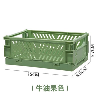 Mini sklopiva plastična kutija za pohranu Student Stolni organizator Ručni račun Traka za papirna sredstva Proizvodi za njegu kože Mala košara za pohranu