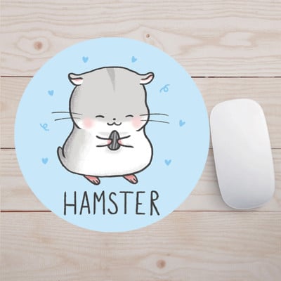 Protuklizna, izdržljiva gumena podloga za računalni miš Tablet za igre Okrugla podloga za miša Mause Podloga za miševe 20x20 cm Gamer Podloga za miša