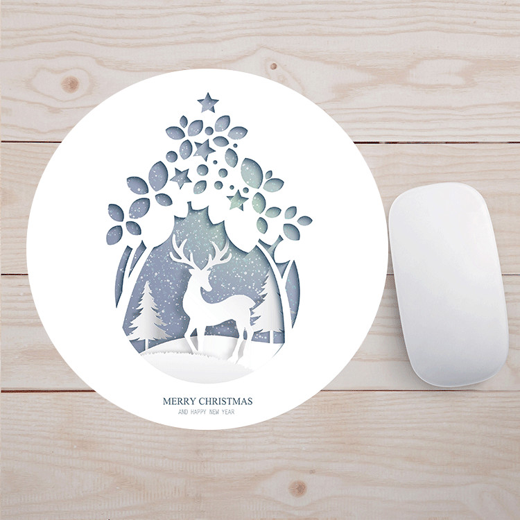 Protuklizna, izdržljiva gumena podloga za računalni miš Tablet za igre Okrugla podloga za miša Mause Podloga za miševe 20x20 cm Gamer Podloga za miša