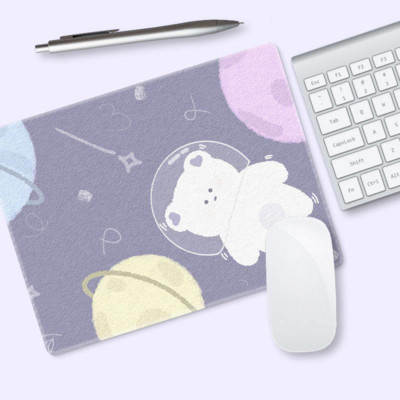 Kawaii Mouse Pad Deskpad Cute Mouse Pad Gaming Χαριτωμένα πατάκια γραφείου γραφής για Office Home Προστατευτικό πληκτρολογίου υπολογιστή υπολογιστή