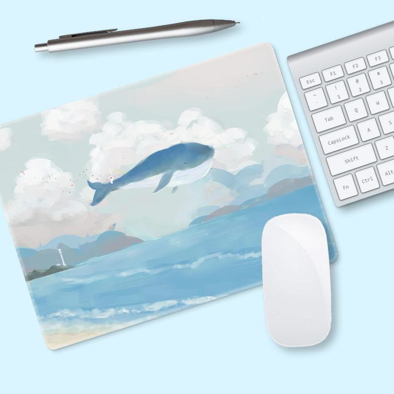 Kawaii Mouse Pad Deskpad Cute Mouse Pad Gaming Χαριτωμένα πατάκια γραφείου γραφής για Office Home Προστατευτικό πληκτρολογίου υπολογιστή υπολογιστή