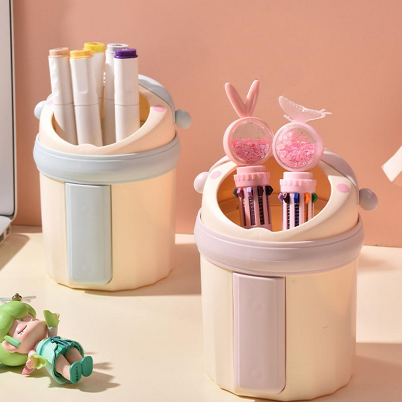 Tartós, könnyen tisztítható Princess stílusú ceruza csésze gél toll tároló vödör Rajzfilm alakú környezetbarát toll vödör iskolai kellékek