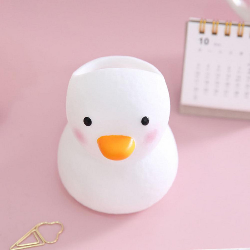 Držač olovke u obliku patke, otporan na pad, plastični kistovi za šminku, pernica za ured