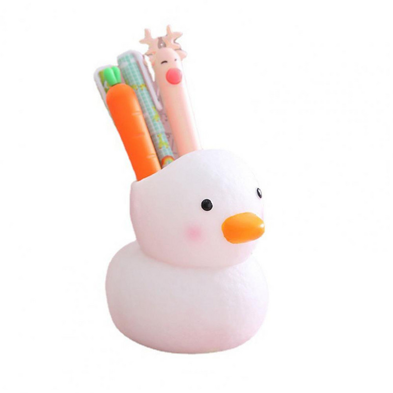 Držač olovke u obliku patke, otporan na pad, plastični kistovi za šminku, pernica za ured