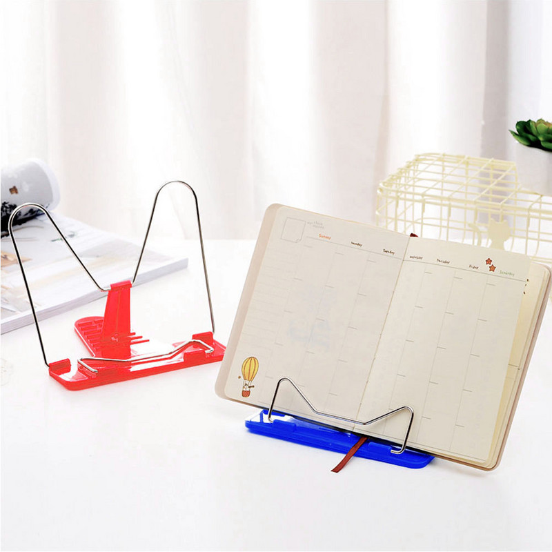 Βάση βιβλίων Επιτραπέζια βιβλιοθήκες ανάγνωσης πλαισίου ρυθμιζόμενη βάση Φύλλα μουσικής Διπλώνονται για το σπίτι Ελαφρύ φορητό γραφείο βιβλιοθήκης