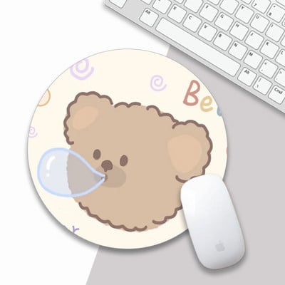Podloga za miša Kawaii Okrugla Celestial mekana podloga za igrice Kapa za računala Podloga za stolne podloge Neklizajuća Rubbe PC Vodootporna podloga za uredski miš 22 cm