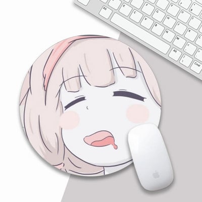 Podloga za miša Kawaii Okrugla Celestial mekana podloga za igrice Kapa za računala Podloga za stolne podloge Neklizajuća Rubbe PC Vodootporna podloga za uredski miš 22 cm