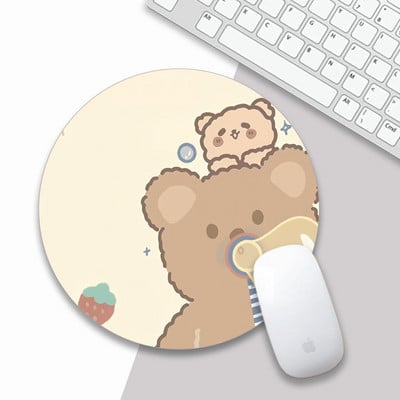 Podloga za miša Kawaii Okrugla Celestial mekana podloga za igrice Kapa za računala Podloga za stolne podloge Neklizajuća Rubbe PC Vodootporna podloga za uredski miš 22 cm