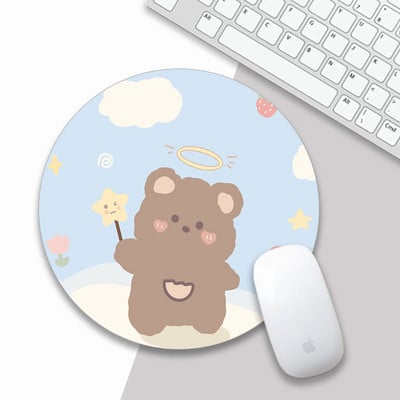 Podloga za miša Kawaii Okrugla Celestial mekana podloga za igrice Kapa za računala Podloga za stolne podloge Neklizajuća Rubbe PC Vodootporna podloga za uredski miš 22 cm