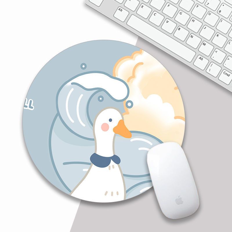 Podloga za miša Kawaii Okrugla Celestial mekana podloga za igrice Kapa za računala Podloga za stolne podloge Neklizajuća Rubbe PC Vodootporna podloga za uredski miš 22 cm