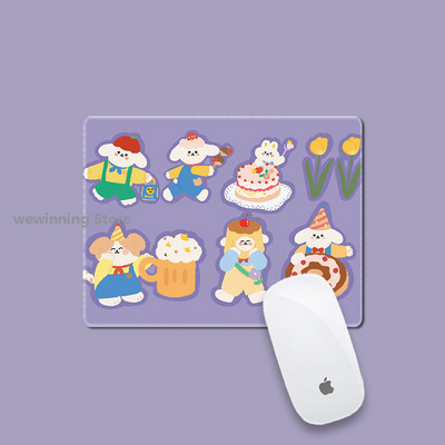 mini aranyos szőnyeg 22x18cm Íróasztal szőnyegek Egérpad Laptop Egérmatta Kawaii Egérpad Kiegészítők Asztalpad egerekhez