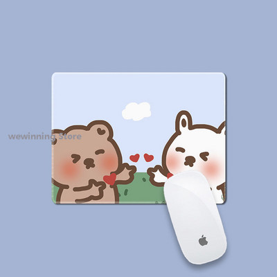 mini mielas kilimėlis 22x18cm Rašomojo stalo kilimėliai Pelės kilimėlis nešiojamojo kompiuterio pelės kilimėlis Kawaii pelės kilimėlio priedai Stalinio kilimėlis pelėms