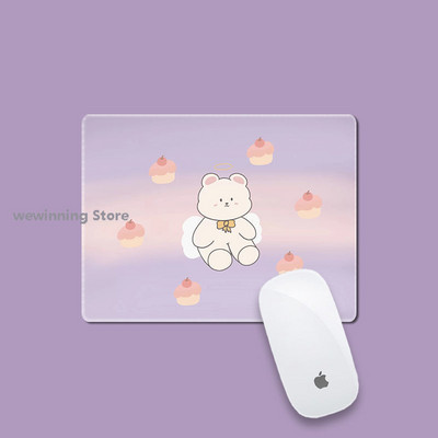 mini mielas kilimėlis 22x18cm Rašomojo stalo kilimėliai Pelės kilimėlis nešiojamojo kompiuterio pelės kilimėlis Kawaii pelės kilimėlio priedai Stalinio kilimėlis pelėms