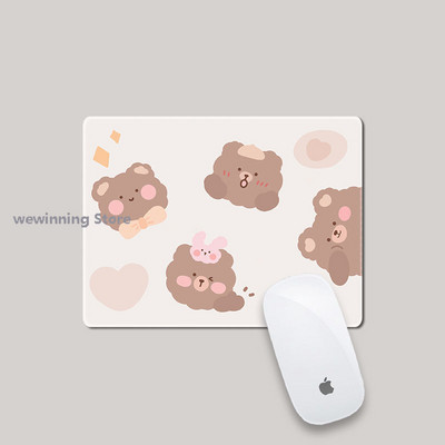 mini mielas kilimėlis 22x18cm Rašomojo stalo kilimėliai Pelės kilimėlis nešiojamojo kompiuterio pelės kilimėlis Kawaii pelės kilimėlio priedai Stalinio kilimėlis pelėms
