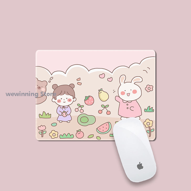 mini mielas kilimėlis 22x18cm Rašomojo stalo kilimėliai Pelės kilimėlis nešiojamojo kompiuterio pelės kilimėlis Kawaii pelės kilimėlio priedai Stalinio kilimėlis pelėms