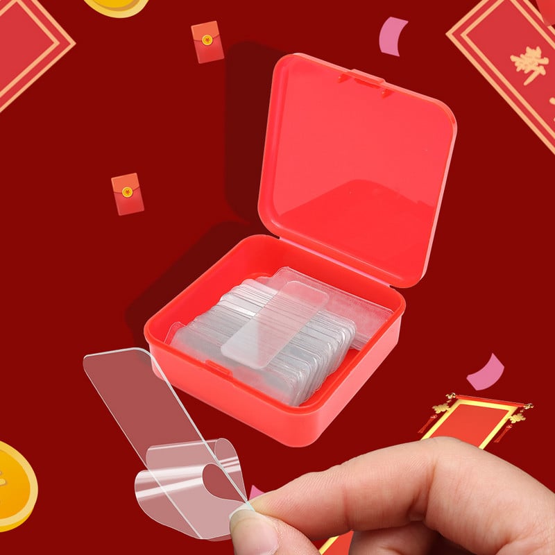 180/120/60PCS Πολυλειτουργικά διαφανή διπλής όψης Ταινία Spring Festival Couplets PVC με ισχυρή κόλλα αδιάβροχα αυτοκόλλητα τοίχου