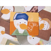 Kawaii Desk Pad Mouse Pad Cute Mouse Pad duck Επιφάνεια γραφής Πατάκια Gamer Στρογγυλό τετράγωνο Deskpad για Office Home PC Computer Art