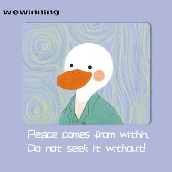 Kawaii Desk Pad Mouse Pad Cute Mouse Pad duck Writing Desk Mats Gamer Round Square Deskpad for Office Home PC Computer Art