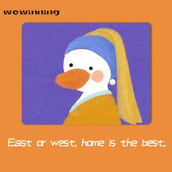 Kawaii Desk Pad Mouse Pad Cute Mouse Pad duck Writing Desk Mats Gamer Round Square Deskpad for Office Home PC Computer Art