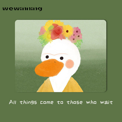 Kawaii Desk Pad Mouse Pad Cute Mouse Pad duck Επιφάνεια γραφής Πατάκια Gamer Στρογγυλό τετράγωνο Deskpad για Office Home PC Computer Art