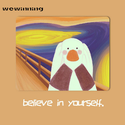 Kawaii Desk Pad Mouse Pad Cute Mouse Pad duck Επιφάνεια γραφής Πατάκια Gamer Στρογγυλό τετράγωνο Deskpad για Office Home PC Computer Art