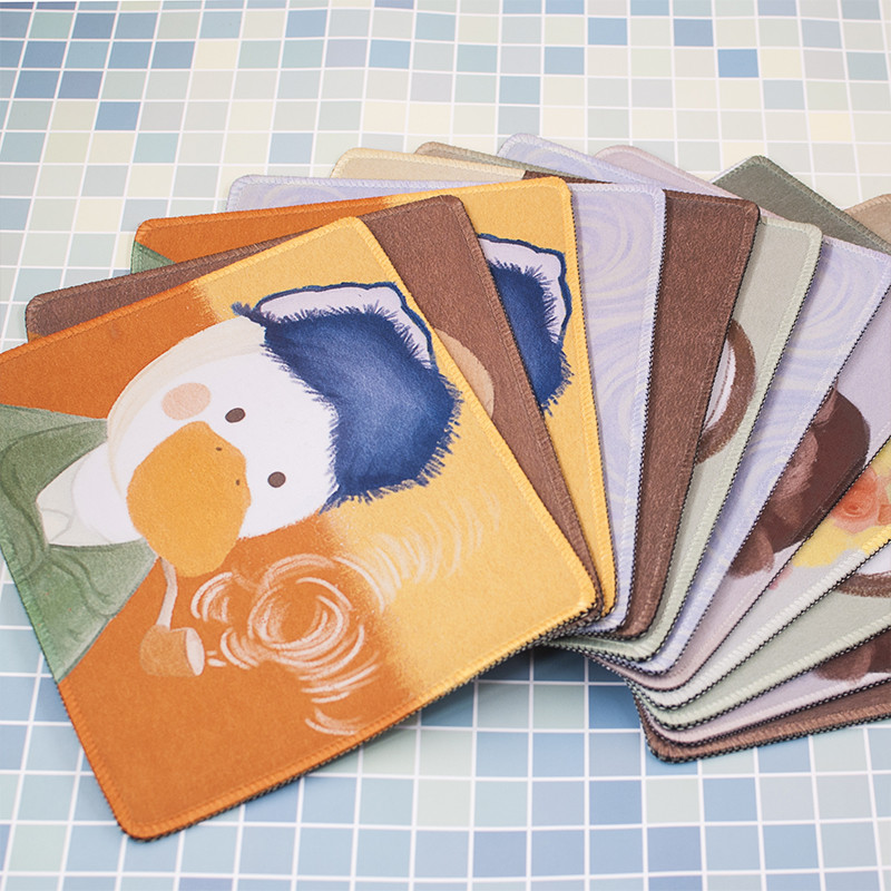 Kawaii Desk Pad Mouse Pad Cute Mouse Pad duck Επιφάνεια γραφής Πατάκια Gamer Στρογγυλό τετράγωνο Deskpad για Office Home PC Computer Art