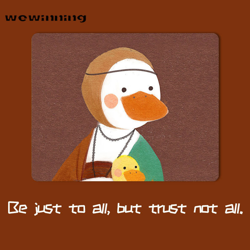 Kawaii Desk Pad Mouse Pad Cute Mouse Pad duck Επιφάνεια γραφής Πατάκια Gamer Στρογγυλό τετράγωνο Deskpad για Office Home PC Computer Art