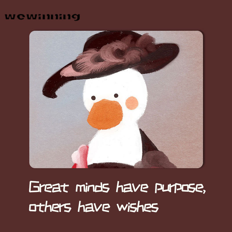 Kawaii Desk Pad Mouse Pad Cute Mouse Pad duck Επιφάνεια γραφής Πατάκια Gamer Στρογγυλό τετράγωνο Deskpad για Office Home PC Computer Art