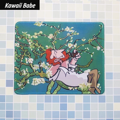 Prekrasna kawaii slatka podloga za miša Van Gogh Veliki podlošci za stol Vodootporni uredski ukrasi za dom Podloga za šalice Protuklizna soba za djevojčice i dječake